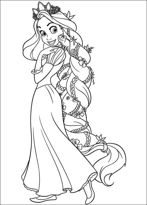  | Create personal coloring page of Tangled coloring page