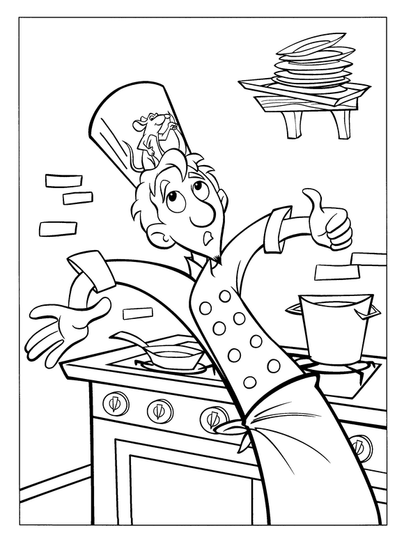 Ratatouille Coloring Pages For Toddlers