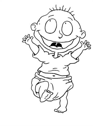 rugrats tommy coloring pages