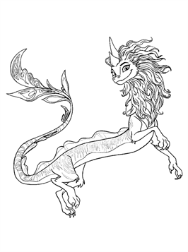 kids n fun com 13 coloring pages of raya and the last dragon