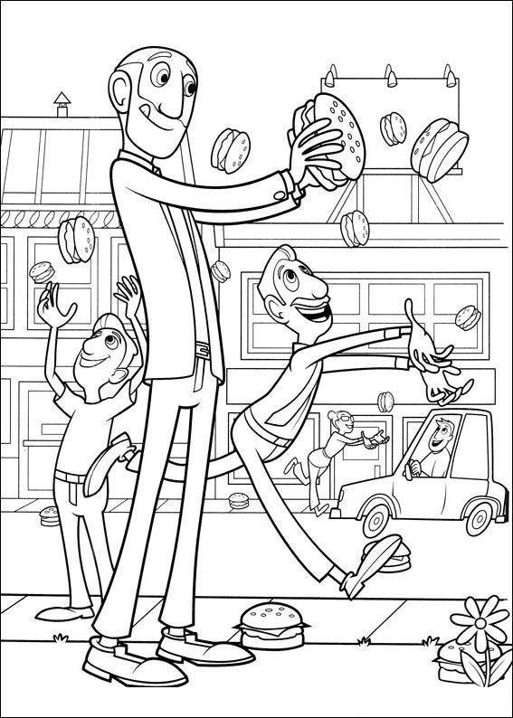 Kids-n-fun.com | Coloring page Cloudy with a Chance of Meatballs Cloudy ...
