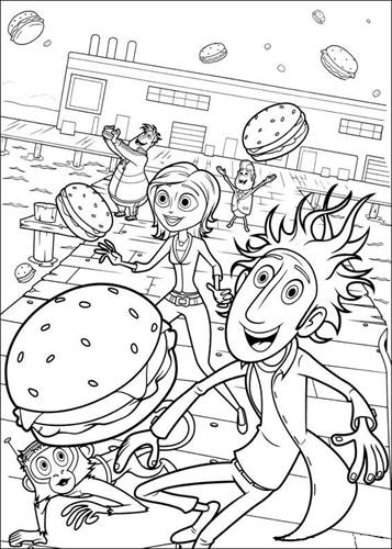 Kids-n-fun.com | 32 coloring pages of Cloudy with a Chance of Meatballs