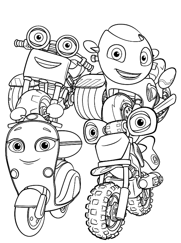 Kids-n-fun.com | Coloring page Ricky Zoom Ricky Zoom Team