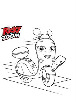 Kids N Fun Com 11 Coloring Pages Of Ricky Zoom
