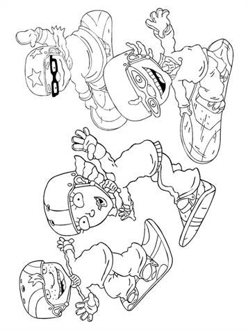 Kids-n-fun.com | 74 coloring pages of Rocket Power