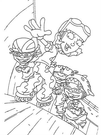 Kids-n-fun.com | 74 coloring pages of Rocket Power