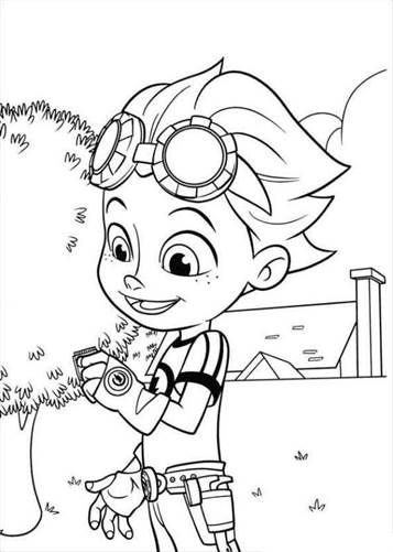 Download Kids-n-fun.com | 32 coloring pages of Rusty Rivets