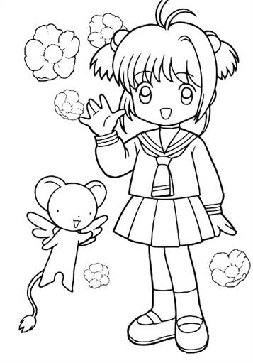 Cardcaptors Sakura 2 Coloring Page in 2023  Coloring pages, Cardcaptor  sakura, Coloring pages for kids