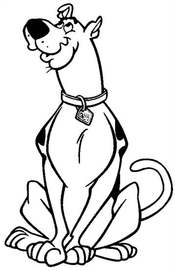 scooby doo valentines coloring pages
