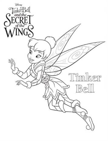 tinkerbell queen clarion coloring pages