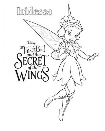 tinkerbell queen clarion coloring pages