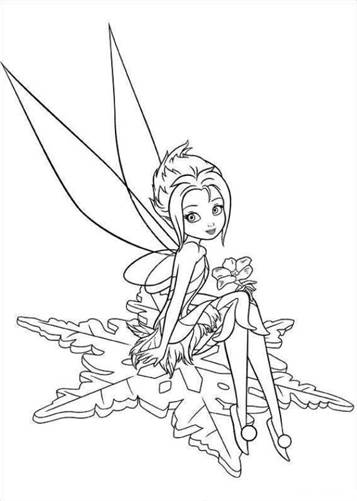 tinkerbell queen clarion coloring pages