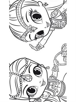 Kids N Fun Com 15 Coloring Pages Of Shimmer And Shine