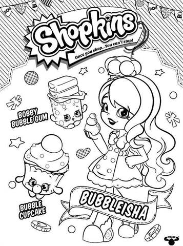Kids-n-fun.com | 28 coloring pages of Shopkin Shoppies
