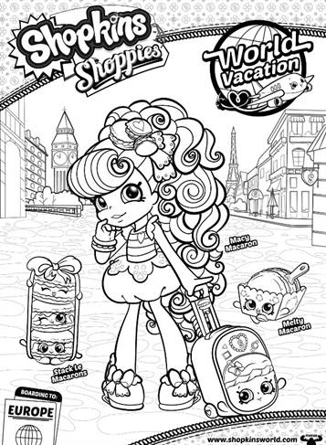 mary meringue shopkins coloring page Kids-n-fun.com