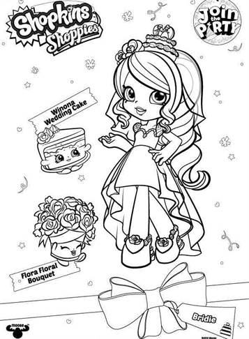 Kids N Fun Com 28 Coloring Pages Of Shopkin Shoppies