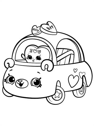Kids-N-Fun.Com | 10 Coloring Pages Of Shopkins Cutie Cars