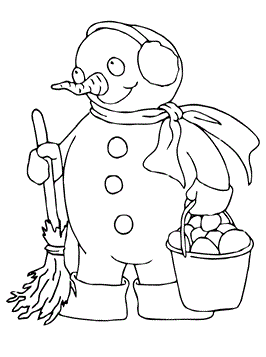 Kids-n-fun.com | 22 coloring pages of Snowman