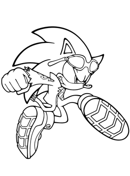 43 coloring pages of Sonic