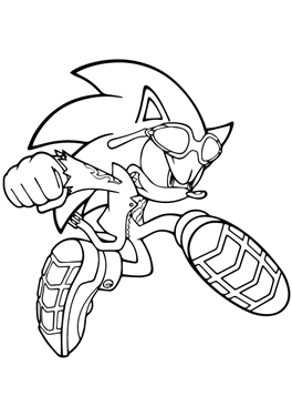 Dark Sonic Were para imprimir , desenho Dark Sonic Were