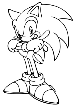 43 coloring pages of Sonic