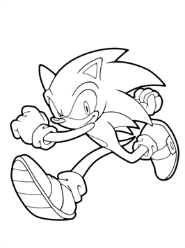 Desenhos de colorir do Sonic clássico grátis para imprimir - com Sonic e Amy