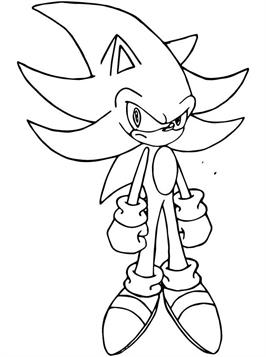 43 coloring pages of Sonic