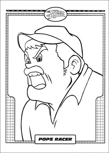 Speed Racer coloring page (004) @