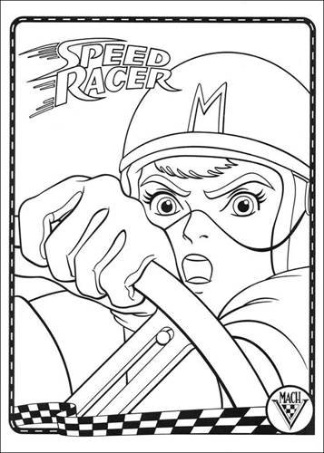 Unleash Your Creativity with Printable Speed Racer Coloring Sheets, 40 Pages