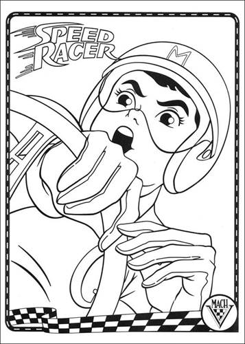 Unleash Your Creativity with Printable Speed Racer Coloring Sheets, 40 Pages