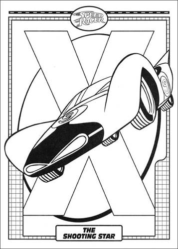 Speed Racer coloring page (033) @