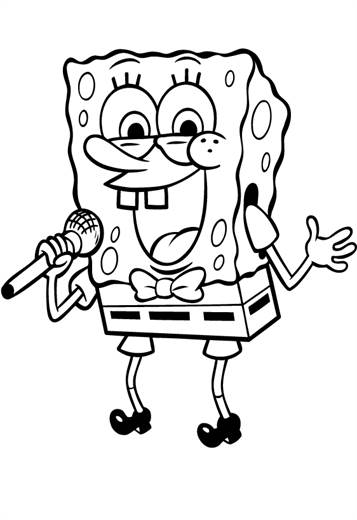 nickelodeon coloring pages spongebob