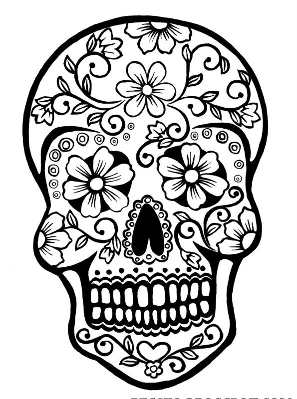 Kids-n-fun.com | Coloring page Sugar Skulls Sugar Skulls