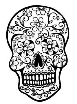 skulls coloring pages