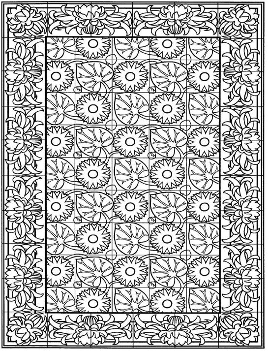 Kids-n-fun.com | Create personal coloring page of Tiles coloring page