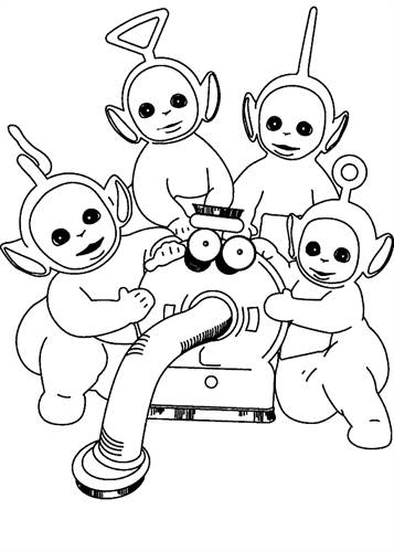 Kids-n-fun.com | 16 coloring pages of Teletubbies
