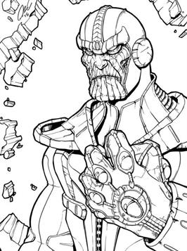 Lego Thanos Coloring Page for Kids - Free Lego Printable Coloring Pages  Online for Kids 