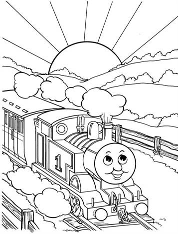 thomas the tank engine and coloring pages