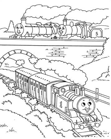 thomas the tank engine and coloring pages