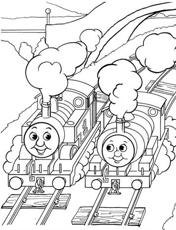 thomas the tank engine and coloring pages