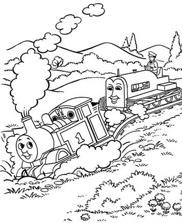 thomas the tank engine and coloring pages