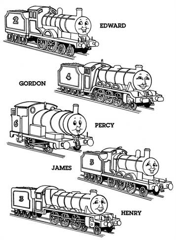 thomas the tank engine and coloring pages