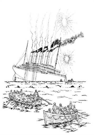 titanic movie coloring pages