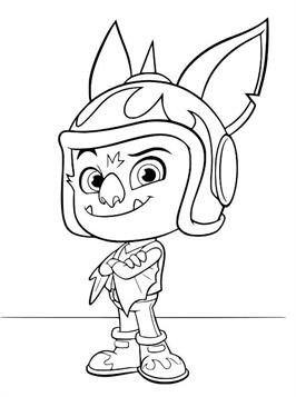 12 coloring pages of Top Wing