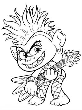 Kids N Fun Com 16 Coloring Pages Of Trolls World Tour