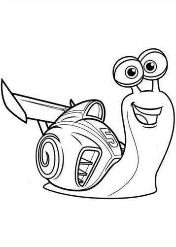 Kids n fun 44 coloring pages of Turbo Pixar