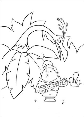 kevin up coloring page