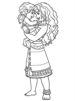 Kids n fun 18 Coloring Pages Of Moana 2