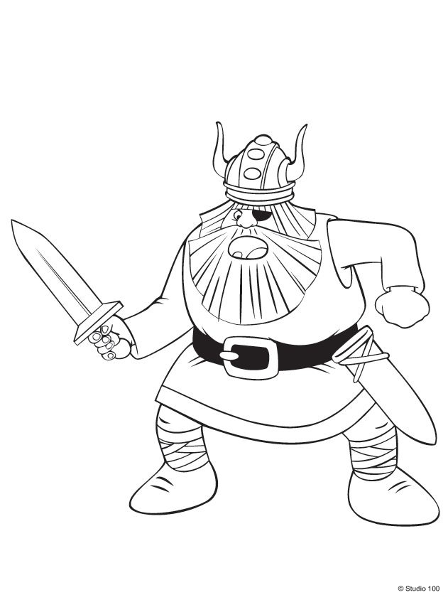 kidsnfun  36 coloring pages of wicky the viking