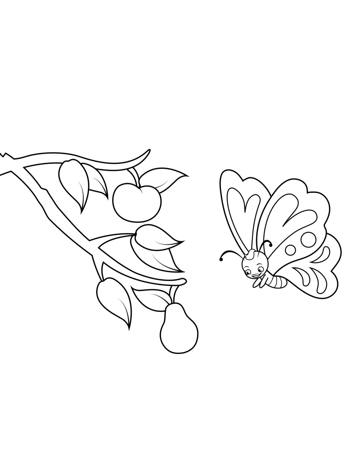 Kids-n-fun.com | Create personal coloring page of Butterfly Kids